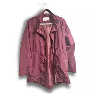 TART Collection Cory Jacket Lightweight Hooded Zip Rain Coat Windbreaker, XS